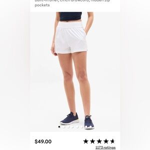 Athleta Womens Weekender High Rise Run Short NEW Sz Med.